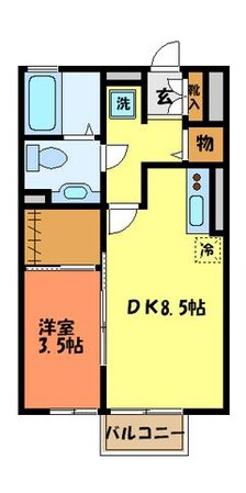 ヴィル・オランジュＵの物件間取画像